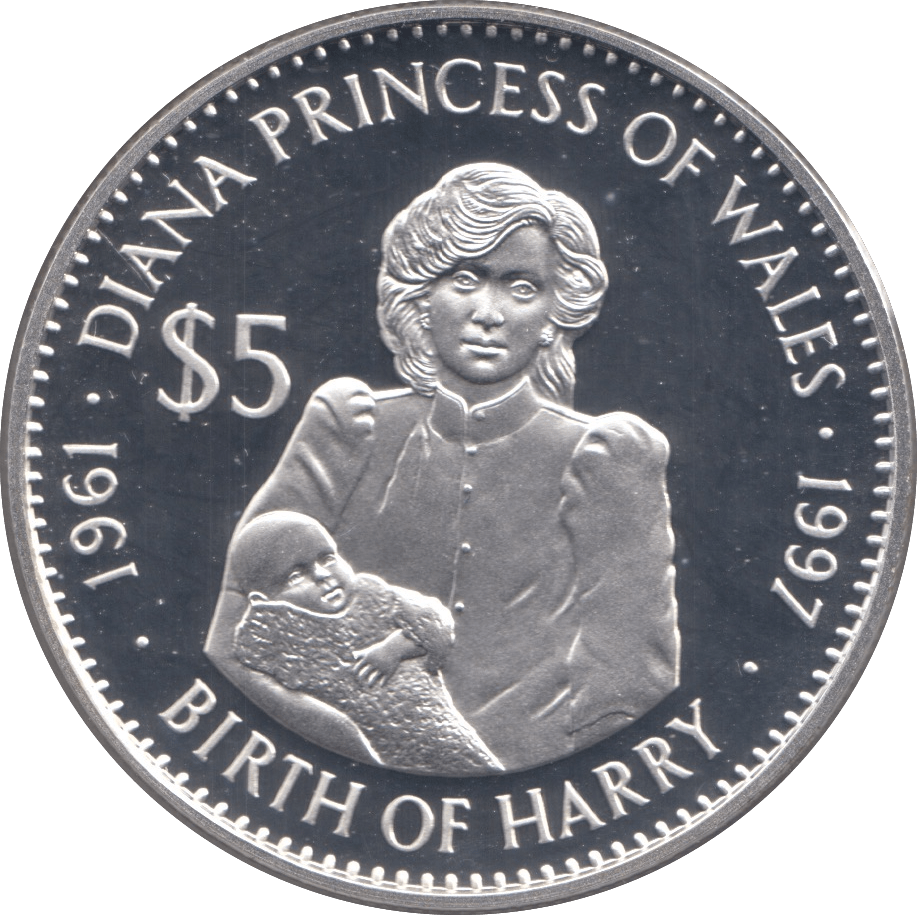 1998 SILVER PROOF DIANA $5 COIN .925 SILVER KIRIBATI - WORLD - Cambridgeshire Coins