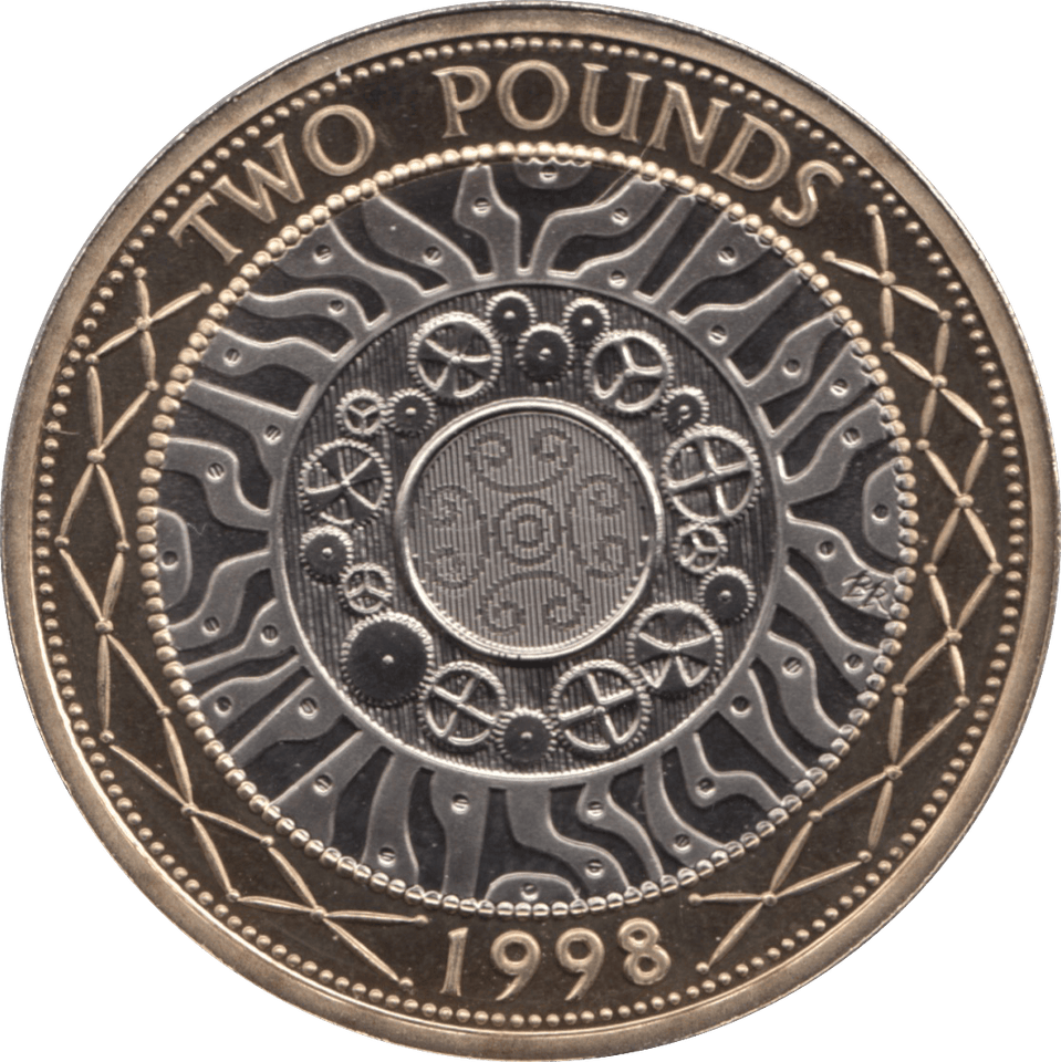1998 TWO POUND £2 PROOF COIN ADVENT OF TECHNOLOGY SHOULDER OF GIANTS - £2 Proof - Cambridgeshire Coins