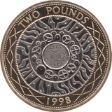 1998 TWO POUND £2 PROOF COIN ADVENT OF TECHNOLOGY SHOULDER OF GIANTS - £2 Proof - Cambridgeshire Coins