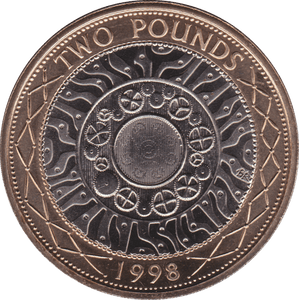 1998 TWO POUND £2 SHOULDERS GIANTS BRILLIANT UNCIRCULATED BU - £2 BU - Cambridgeshire Coins