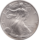 1998 USA SILVER EAGLE DOLLAR - WORLD SILVER COINS - Cambridgeshire Coins