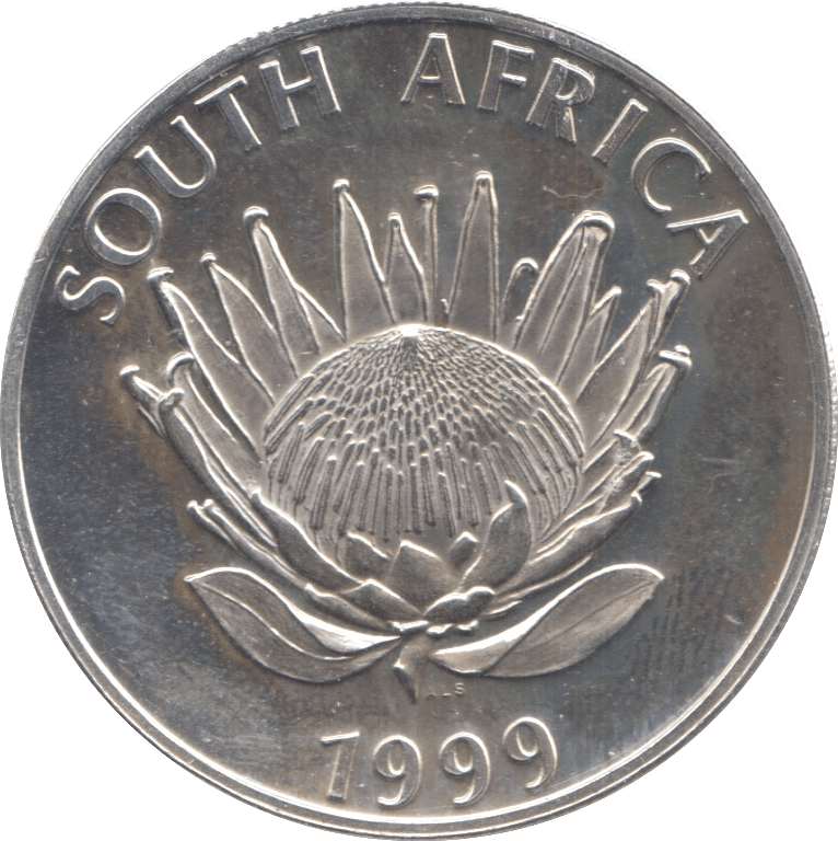 1999 1 RAND SOUTH AFRICA MEDAL SILVER (UNC) - WORLD COINS - Cambridgeshire Coins