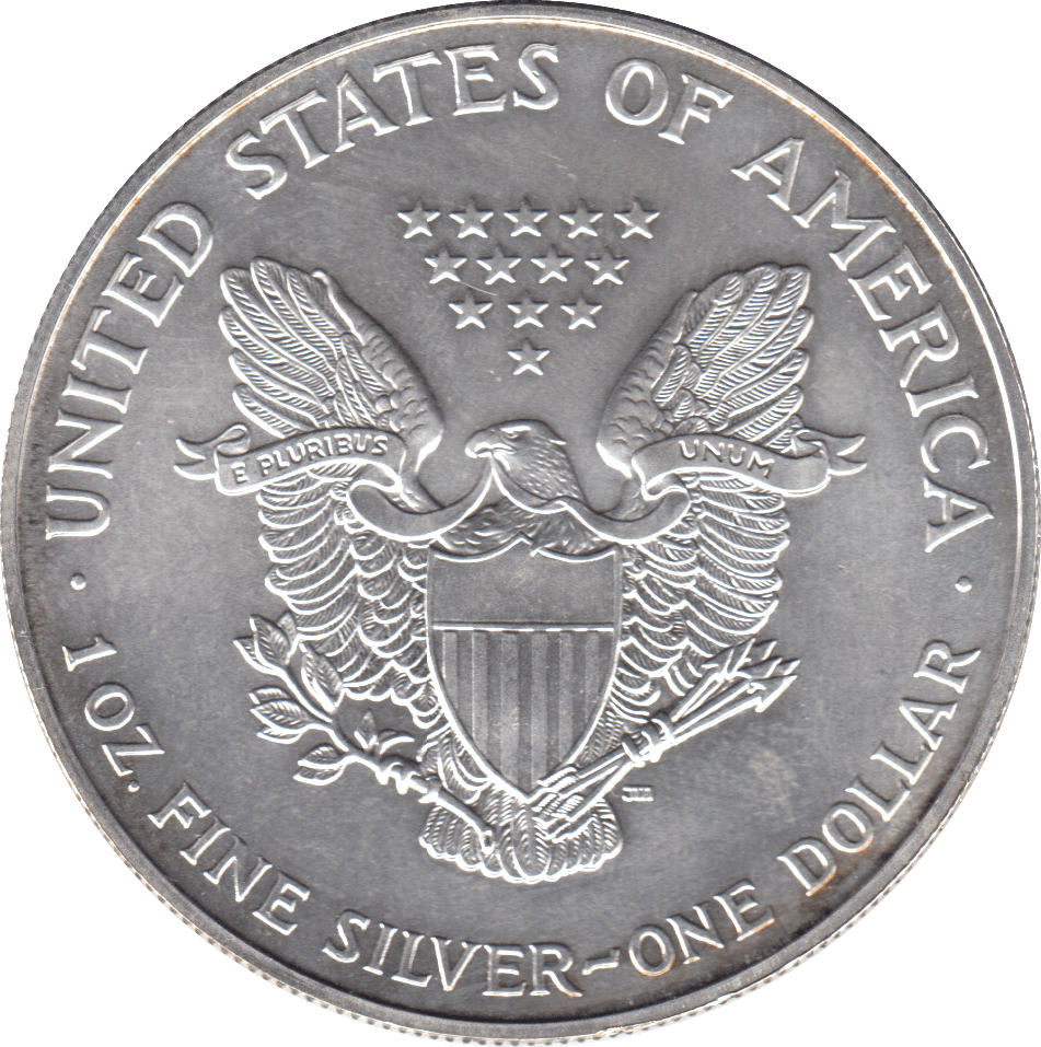 1999 AMERICAN EAGLE SILVER DOLLAR USA REF 2 - SILVER WORLD COINS - Cambridgeshire Coins