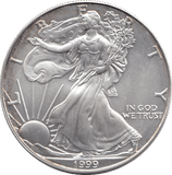 1999 AMERICAN EAGLE SILVER DOLLAR USA REF 2 - SILVER WORLD COINS - Cambridgeshire Coins