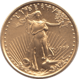 1999 GOLD 5 1/10oz DOLLARS USA - Gold World Coins - Cambridgeshire Coins