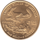 1999 GOLD 5 1/10oz DOLLARS USA - Gold World Coins - Cambridgeshire Coins