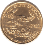 1999 GOLD 5 DOLLARS USA - Gold World Coins - Cambridgeshire Coins