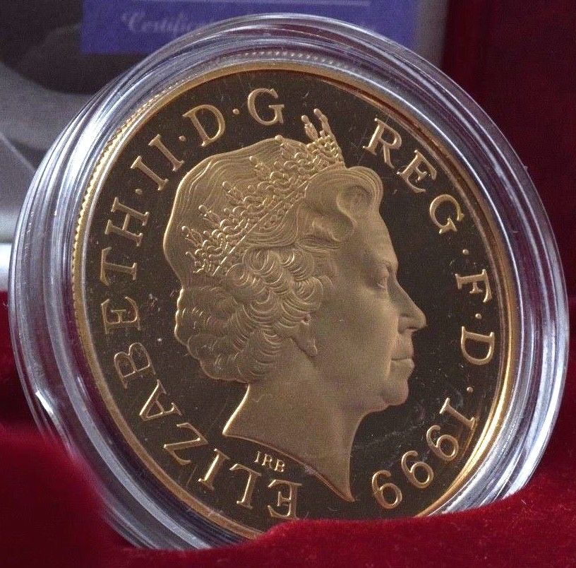 1999 GOLD PROOF £5 Coin Diana Memorial Five Pound Very Scarce 7500 Issue Limit - £5 Gold Proof - Cambridgeshire Coins