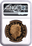 1999 GOLD PROOF £5 PRINCESS DIANA (NGC) PF 69 ULTRA CAMEO - NGC CERTIFIED COINS - Cambridgeshire Coins