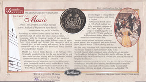 1999 MILLENIUM COUNTDOWN COIN COVER SIGNED BY SIR NEVILLE MARRINER REF CC56 - coin covers - Cambridgeshire Coins