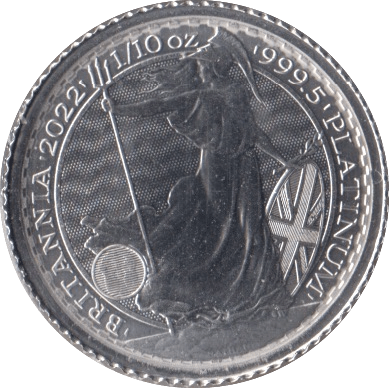1999 PLATINUM 1/10TH OZ £10 BRITANNIA - Platinum Coins - Cambridgeshire Coins