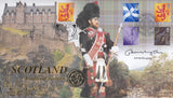 1999 SCOTLAND NATIONAL £1 COIN COVER SIGNED BY JAMES NAUGHTIE REF CC58 - coin covers - Cambridgeshire Coins