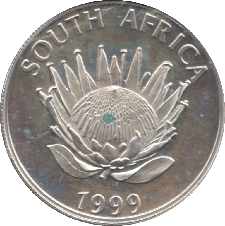 1999 SILVER 1 RAND SOUTH AFRICA - SILVER WORLD COINS - Cambridgeshire Coins