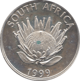 1999 SILVER 1 RAND SOUTH AFRICA - SILVER WORLD COINS - Cambridgeshire Coins