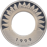 1999 SILVER PROOF FIVE POUND GUERNSEY - WORLD COINS - Cambridgeshire Coins