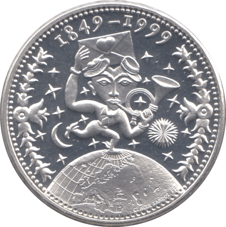 1999 SWITZERLAND SWISS POST COMMEMORATIVE 20 FRANCS - SILVER WORLD COINS - Cambridgeshire Coins