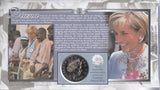 1999 THE PEOPLES PRINCESS £5 COIN COVER SIGNED BY CHRIS MOON MBE CC71 - coin covers - Cambridgeshire Coins