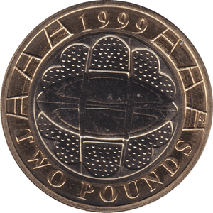 1999 TWO POUND £2 RUGBY WORLD CUP BRILLIANT UNCIRCULATED BU - £2 BU - Cambridgeshire Coins