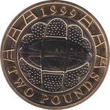 1999 TWO POUND £2 RUGBY WORLD CUP BRILLIANT UNCIRCULATED BU - £2 BU - Cambridgeshire Coins