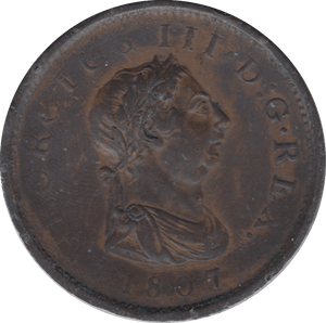 1807 PENNY ( EF ) REF 19