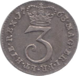 1763 MAUNDY THREEPENCE ( GVF ) 23