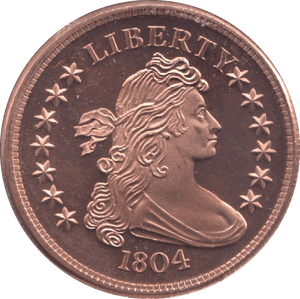 1oz FINE COPPER .999 1804 LIBERTY REF E61 - Copper 1 oz Coins - Cambridgeshire Coins