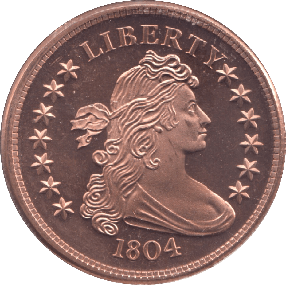 1oz FINE COPPER .999 1804 LIBERTY REF E61 - Copper 1 oz Coins - Cambridgeshire Coins
