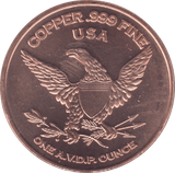 1oz FINE COPPER .999 AFRICAN WILDLIFE REF E52 - Copper 1 oz Coins - Cambridgeshire Coins