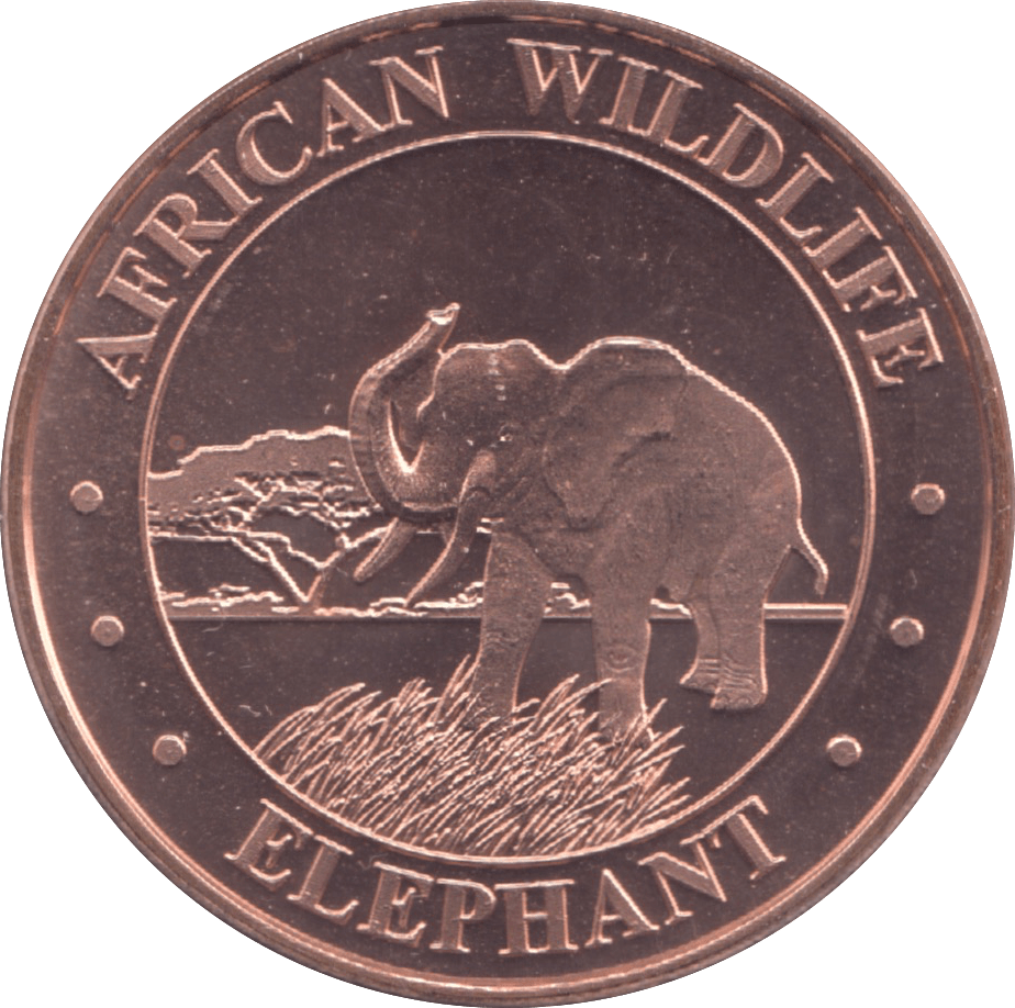 1oz FINE COPPER .999 AFRICAN WILDLIFE REF E52 - Copper 1 oz Coins - Cambridgeshire Coins