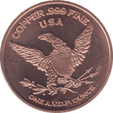 1oz FINE COPPER .999 AMERICAN WILDLIFE REF E45 - Copper 1 oz Coins - Cambridgeshire Coins