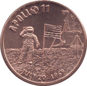 1oz FINE COPPER .999 APOLLO 11 REF E60 - Copper 1 oz Coins - Cambridgeshire Coins