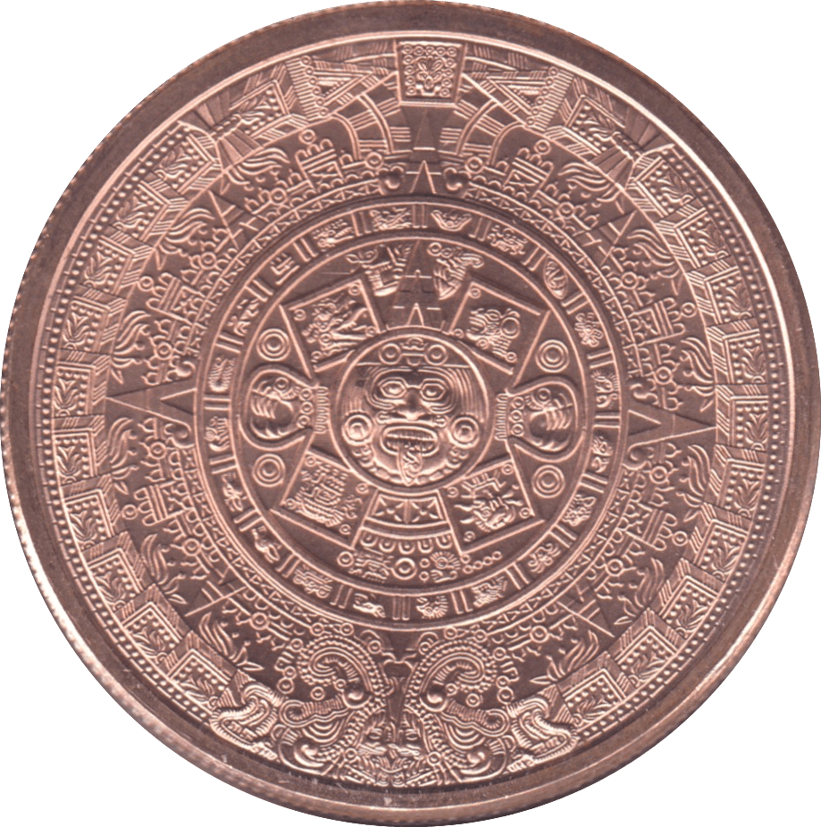 1oz FINE COPPER .999 AZTEC REF E13 - Copper 1 oz Coins - Cambridgeshire Coins
