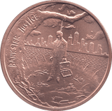 1oz FINE COPPER .999 BANKSTER JUSTICE REF E71 - Copper 1 oz Coins - Cambridgeshire Coins
