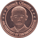 1oz FINE COPPER .999 BARACK OBAMA REF E33 - Copper 1 oz Coins - Cambridgeshire Coins