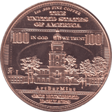 1oz FINE COPPER .999 BENJAMIN FRANKLIN REF E35 - Copper 1 oz Coins - Cambridgeshire Coins