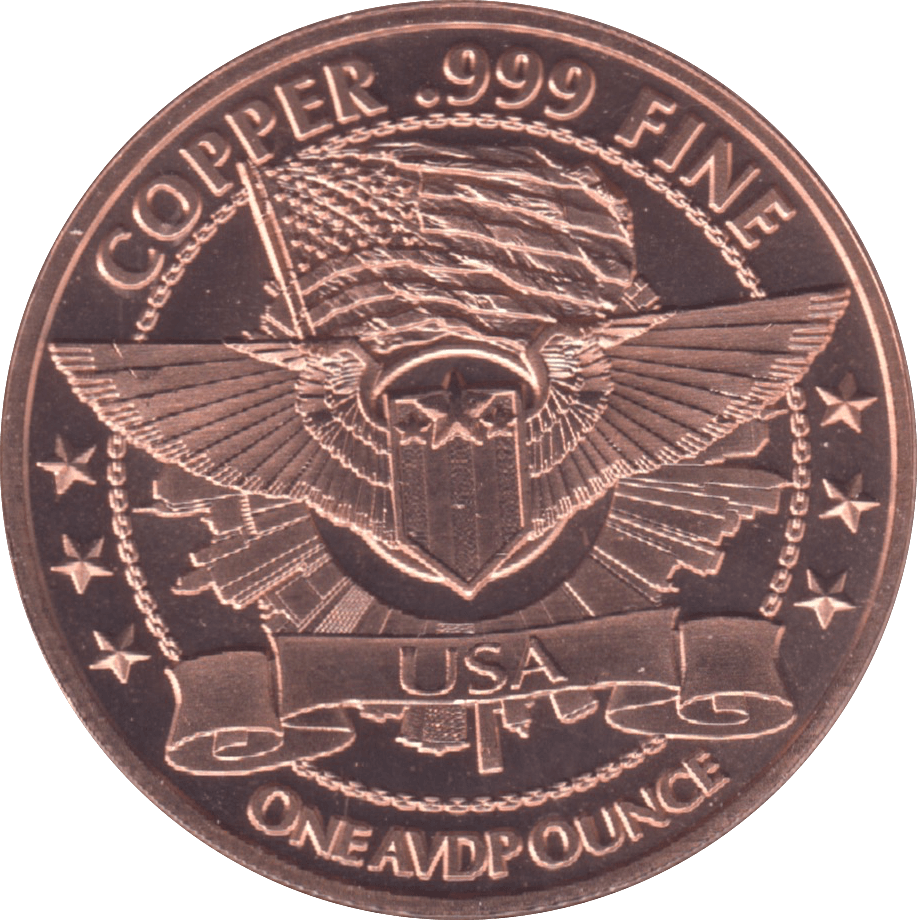 1oz FINE COPPER .999 COVID-19 REF E49 - Copper 1 oz Coins - Cambridgeshire Coins