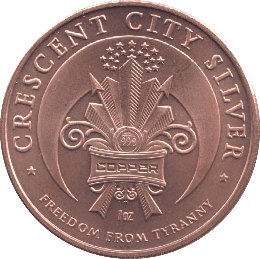 1oz FINE COPPER .999 DEBT SLAVERY REF E46 - Copper 1 oz Coins - Cambridgeshire Coins