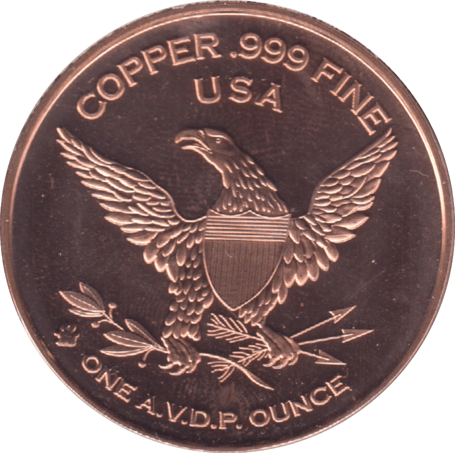 1oz FINE COPPER .999 DONALD J. TRUMP REF E19