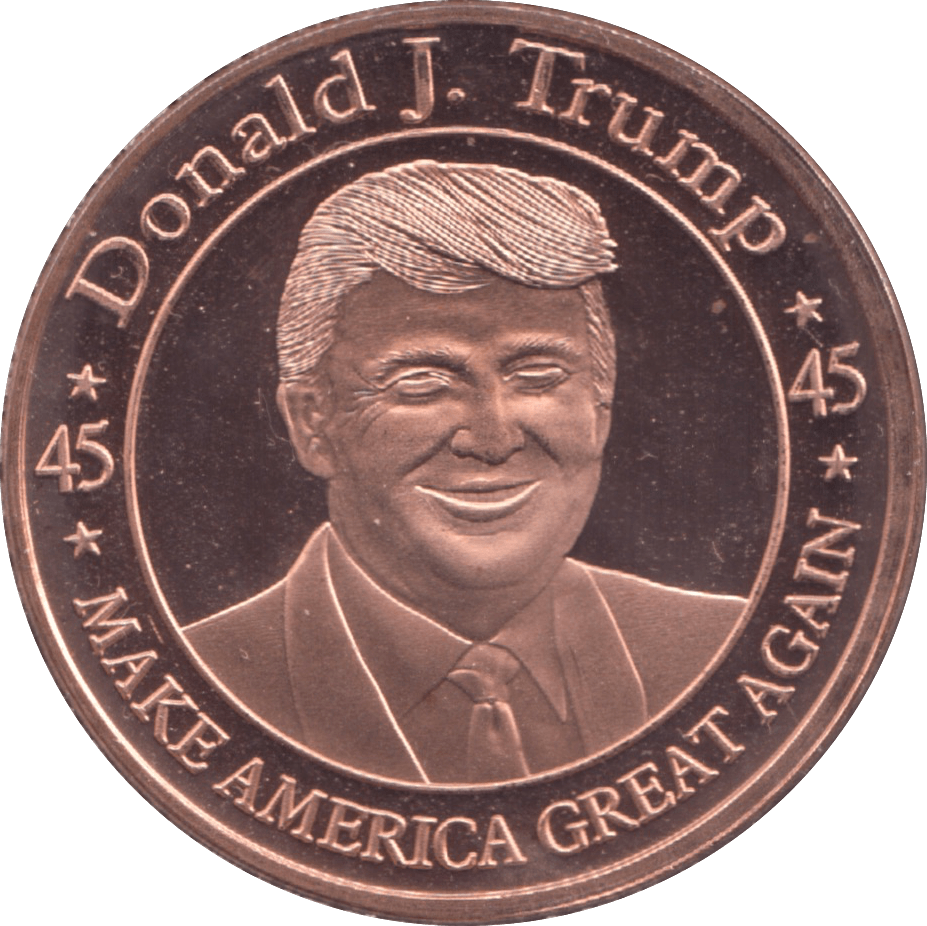 1oz FINE COPPER .999 DONALD J. TRUMP REF E19