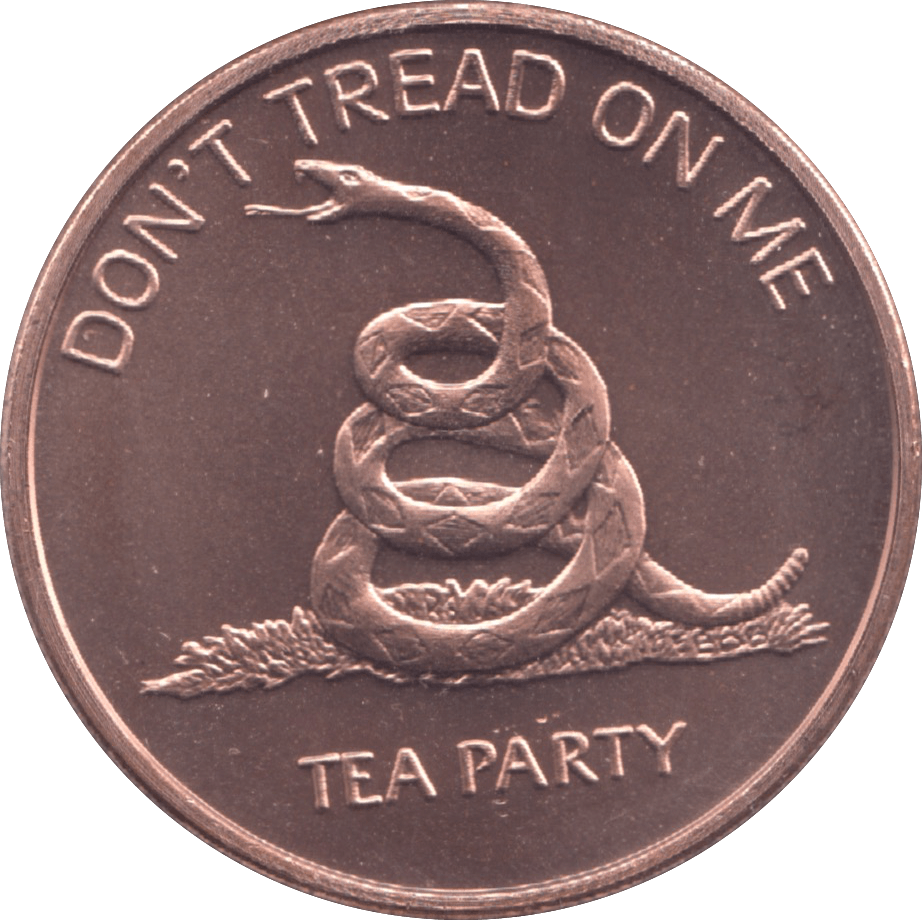 1oz FINE COPPER .999 DONT TREAD ON ME REF E56 - Copper 1 oz Coins - Cambridgeshire Coins