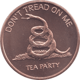 1oz FINE COPPER .999 DONT TREAD ON ME REF E56 - Copper 1 oz Coins - Cambridgeshire Coins