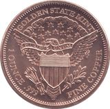 1oz FINE COPPER .999 GOLDEN STATE MINT REF E11 - Copper 1 oz Coins - Cambridgeshire Coins