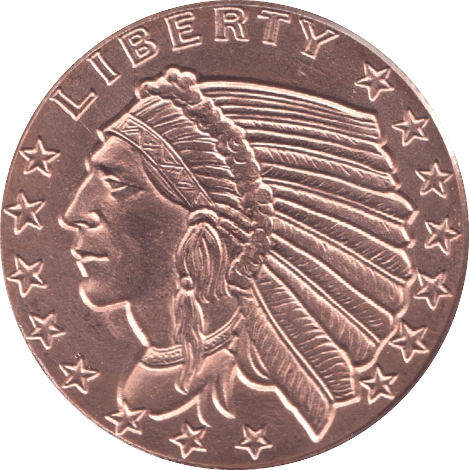 1oz FINE COPPER .999 GOLDEN STATE MINT REF E73 - Copper 1 oz Coins - Cambridgeshire Coins