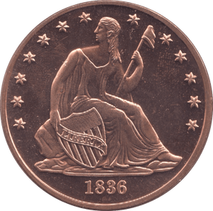 1oz FINE COPPER .999 LADY LIBERTY REF E54 - Copper 1 oz Coins - Cambridgeshire Coins
