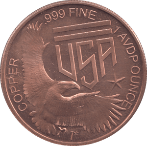 1oz FINE COPPER .999 LADY LIBERTY REF E68 - Copper 1 oz Coins - Cambridgeshire Coins
