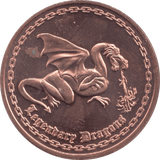 1oz FINE COPPER .999 LEGENDARY DRAGONS REF E27 - Copper 1 oz Coins - Cambridgeshire Coins