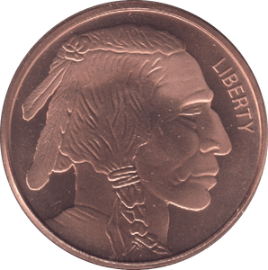 1oz FINE COPPER .999 LIBERTY REF E37 - Copper 1 oz Coins - Cambridgeshire Coins