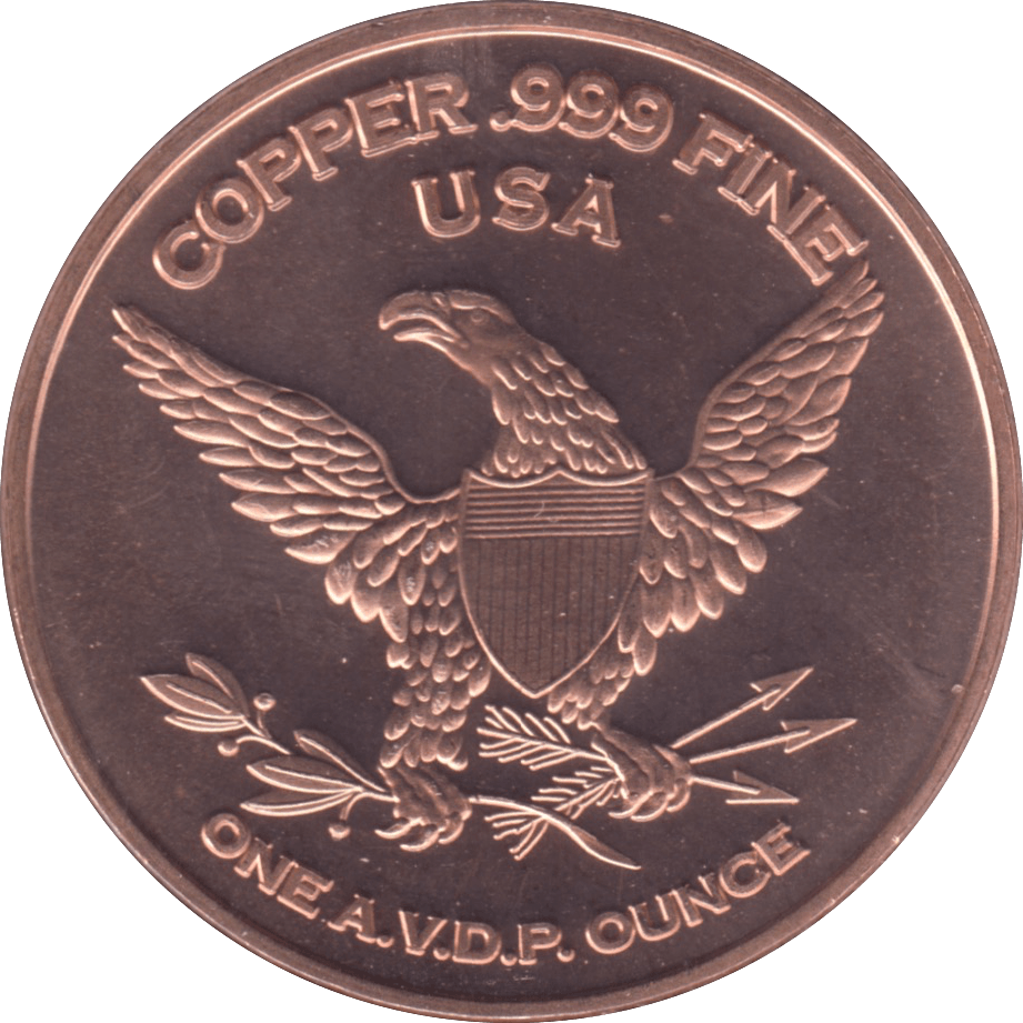 1oz FINE COPPER .999 M16 RIFLE REF E6 - Copper 1 oz Coins - Cambridgeshire Coins