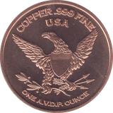 1oz FINE COPPER .999 M16 RIFLE REF E6 - Copper 1 oz Coins - Cambridgeshire Coins