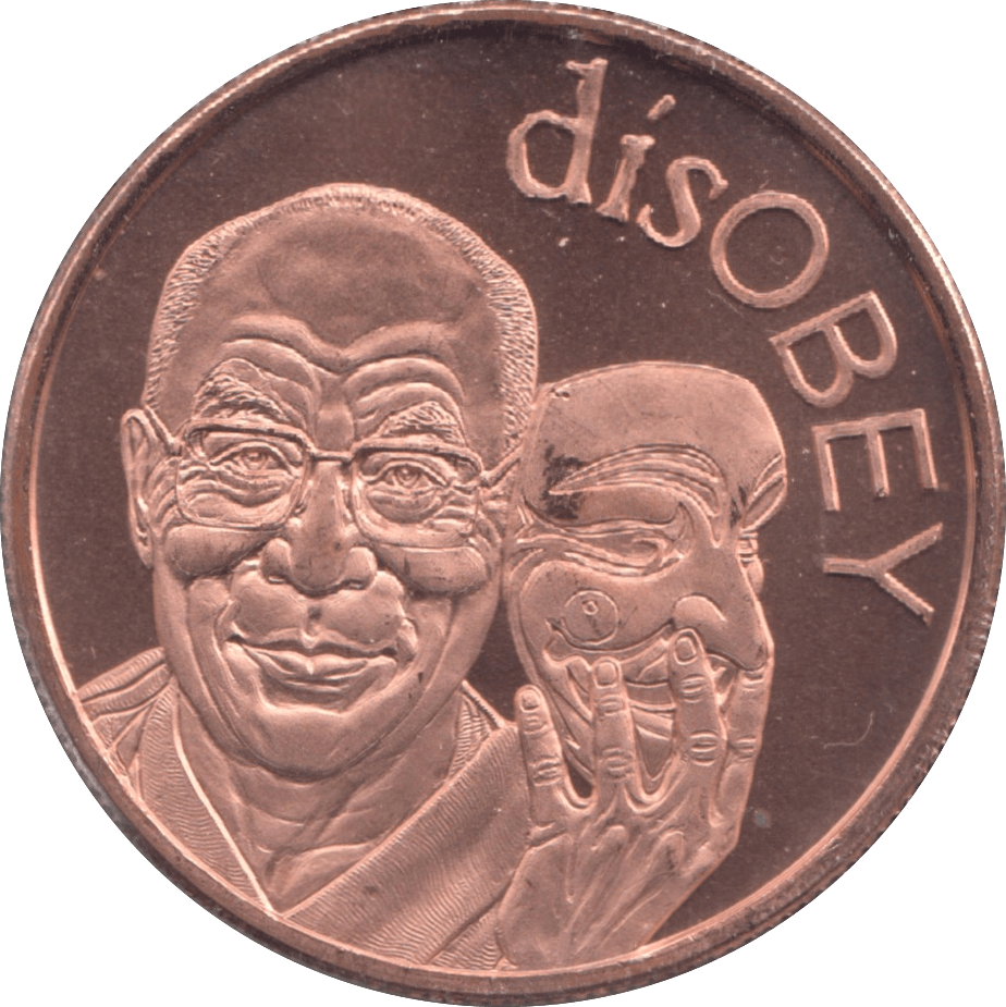 1oz FINE COPPER .999 OBEY REF E22 - Copper 1 oz Coins - Cambridgeshire Coins
